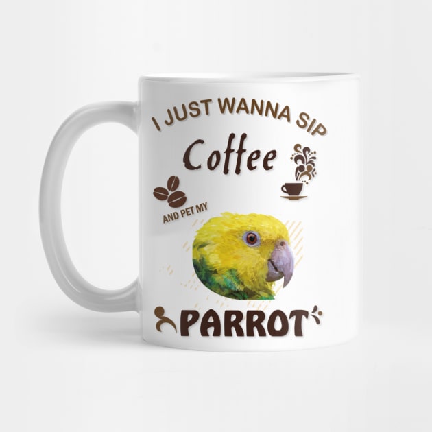 i just wanna sip coffee and pet my parrot by obscurite